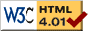 正当なHTML 4.01!